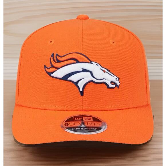 Denver Broncos New Era Patch 970 Snapback Hat Cap NEW Fast Shipping - Picture 2 of 11